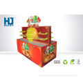 Xylitol Chewing Gum Corrugated Paper Carton Dump Bin Stand Displays For Chain Store